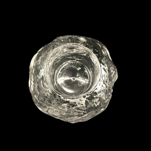 Crystal Snowball Votive Candle Holder Ann Warff Sweden For Kosta Boda 3.15 In - Picture 6 of 7